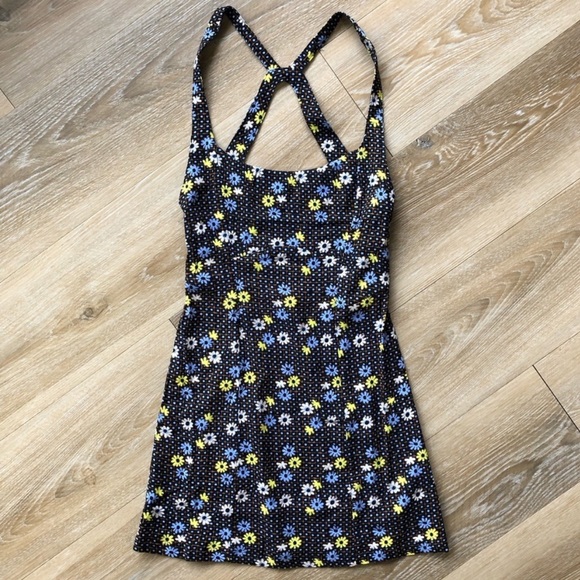 Free People Intimately Just Peachy Floral Printed Mini Dress - Picture 1 of 6